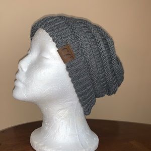 Gray Knit Hat